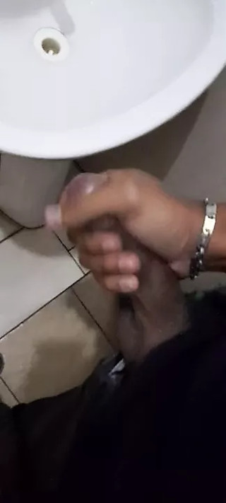 hot man masturbates and has an ejaculation