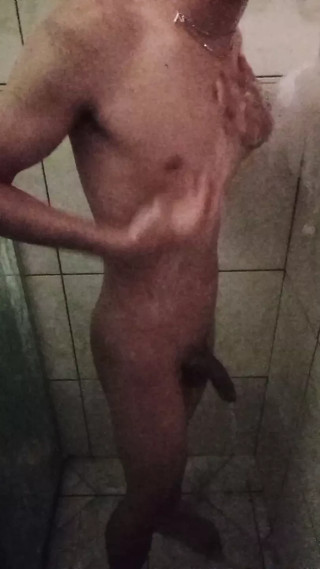 Boy on shower