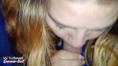 Girl in Lingerie Gets Cum Stuffed in Her Throat