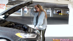 TrikePatrol gorgeous Pinay Clara trinity filled up by huge dick