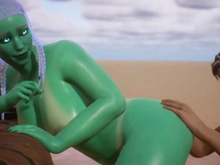 Alien Woman Gets Bred By Human - 3D Animation