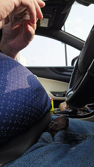 Public Car Jerking And Cum