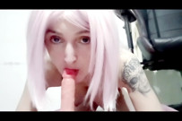 Facesitting and blowjob with petite stepdaughter HOT sex tape