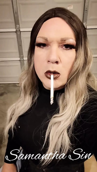 Samantha Sin CD smoking VS120 up close 5