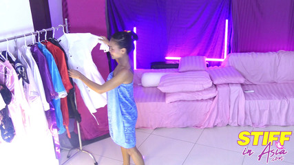 Stiff in Asia – Playing at Home with A Sexy Thai Brunette