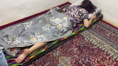 My love was lying down waiting for me