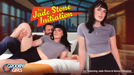 GROOBYGIRLS - Jade Stone's Steamy Debut with Kenny Kumshot thumbnail