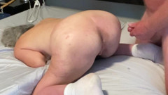 Mature Granny Gets Her Assfucked Hard Doggystyle Anal Jackoff on Cheeks Cumshot MILF