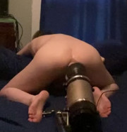My sex machine makes me moan very loudly!