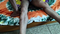 The village sister-in-law came to my house and climbed up and inserted my black penis into her little