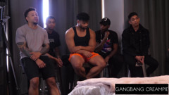 GANGBANG CREAMPIE - Kiki Cali Smiles While Gangbang Pumps Creampies Deep Inside
