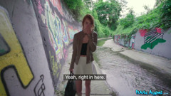 Public Agent -pixe Cut Ariela Donovan Sucks Cock Under a Tunnel
