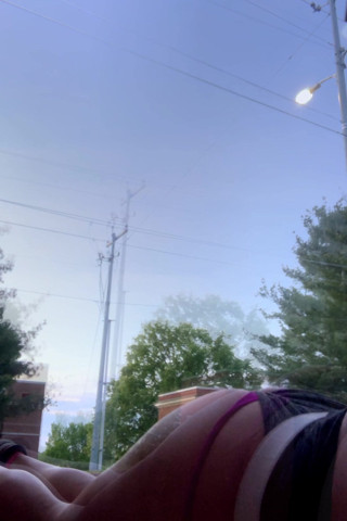 Public exhibition Sissy Addicted to showing her slutty ass