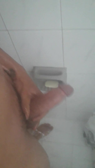 taking a shower enjoying my dick