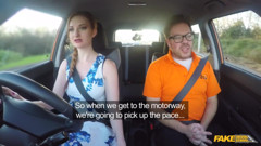 Fake Driving School - Hot Redheads Dirty Secret: Outdoor Blowjobs and Big Tits Worship
