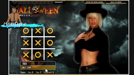 Halloween Hot Pumpkin Tic Tac Toe - This game is the worst.