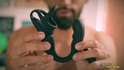 FREE FULL VIDEO Solo Anal Testing HoneyPlayBox CASPION Prostate And Perineum Vibrator And Cock Ring