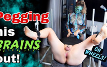 Pegging His Brains Out Fisting Anal Pegging Halloween Cosplay