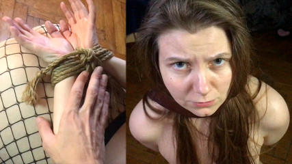 Homemade amateur footjob, deep throat, and spanking of a tied-up, naughty MILF – Lovessie