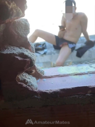 Amateur Boy Caught Freeballing and Exposing His Boner