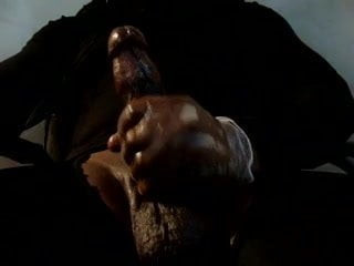 Thick Black Oily Cock Cum Blast with oovoo freak