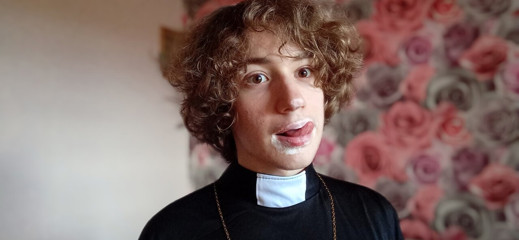 Sinful priest jerks off his big dick and tells you what he'd like to do to you (POV)