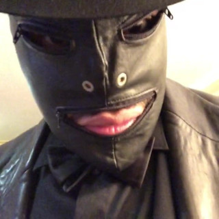 Black leather, big black dick
