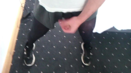 Sisters School Uniform &amp; My Uncut Cock Cum