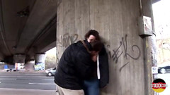 Older Woman Accepts an Offer for Sex in Public