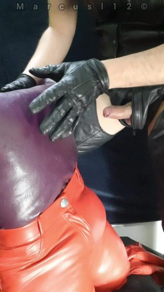 Red Leather Ass Getting Boyfriends Smegma Pt1