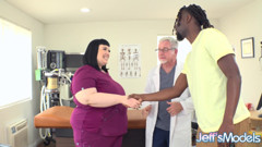 Hot Fat Nurse Alexxxis Allure Runs Some Tests on Patient's BBC