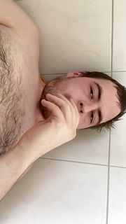 FAT fag pisses all over himself 