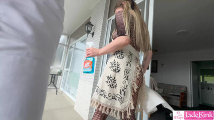 Sexy domestic maid seducing home owner – Big ass servant