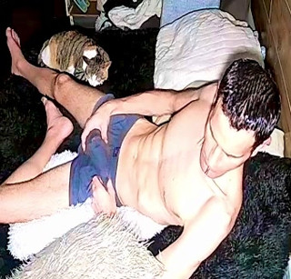 Playing with my cock