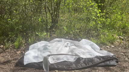 Mike Fuck a Huge Dildo Outdoor