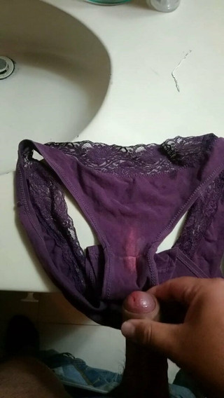 Cum in my ex wife used panties 2