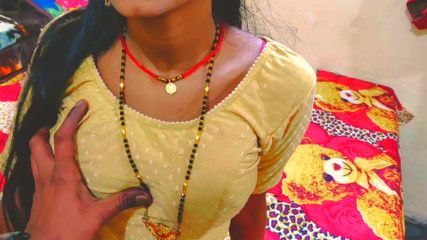 indian coupleShares bed with StepMom while his StepSister hides under the bed inHindi Audio