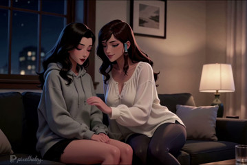 Shy Futa Asami Gets Talked Through Her First Time by Confident Girlfriend Korra