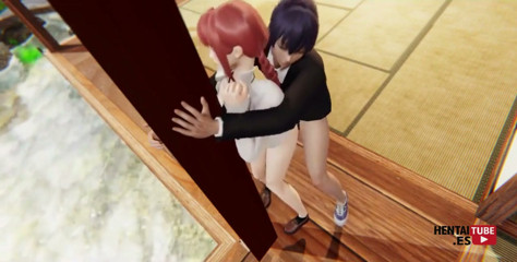 Chainsaw Man Hentai - Aki Fucks Makima While She's Clinging to the Column of Her House.