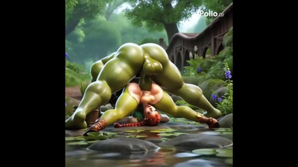 AI Generated Fiona Shrek Futa Ogre swamp Cheating sex Party thumbnail