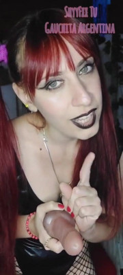 Shyyfxx Plays and Humiliates Her Cum Swallowing Pup - JOI Femdom CEI