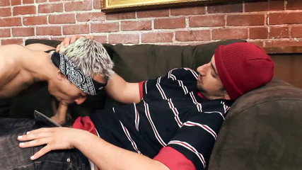 Steven has an interracial gay fuck