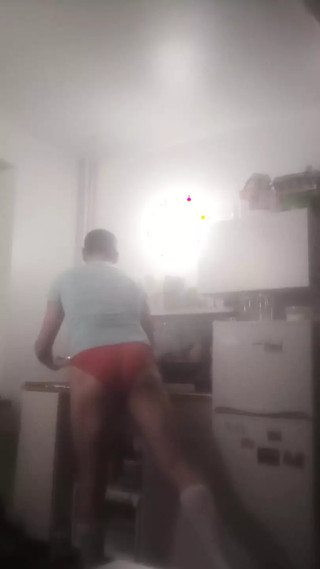 Sissy Man In The Kitchen