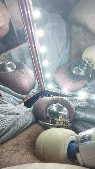tiny chastity ruined orgasm