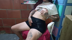 Hot redhead touches himself imagining that he is his neighbor