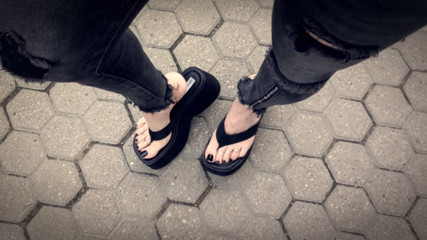 look at my feet