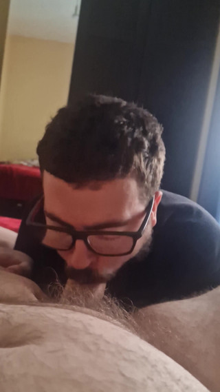 Sucking a Fat Stepdad's Thick Cock.