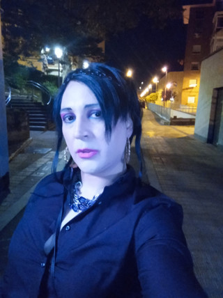 Taniax " Night walks" In public  with chastity caged