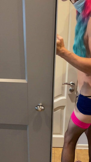 Alex posing at mirror