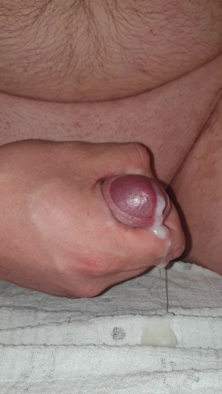 Stroking my cock till i cum